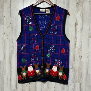 Bobbie Brooks Knit Christmas Vest‎